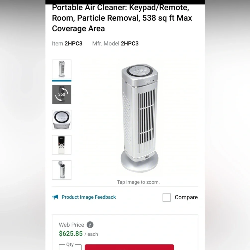 DAYTON HEPA Air Cleaner - Picture 8 of 11